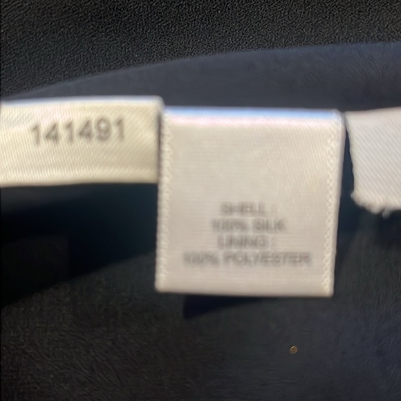 Ann Taylor Black silk midi dress - Picture 8 of 8